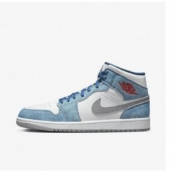 AIR JORDAN 1 MID BLEU...