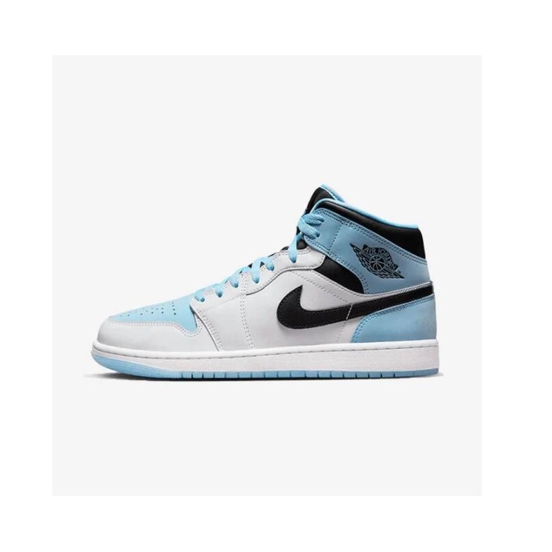 AIR JORDAN 1 MID SE BLEU GLACE NOIR