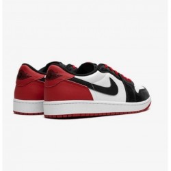 Chaussures Air Jordan 1 Low Noir Rouge