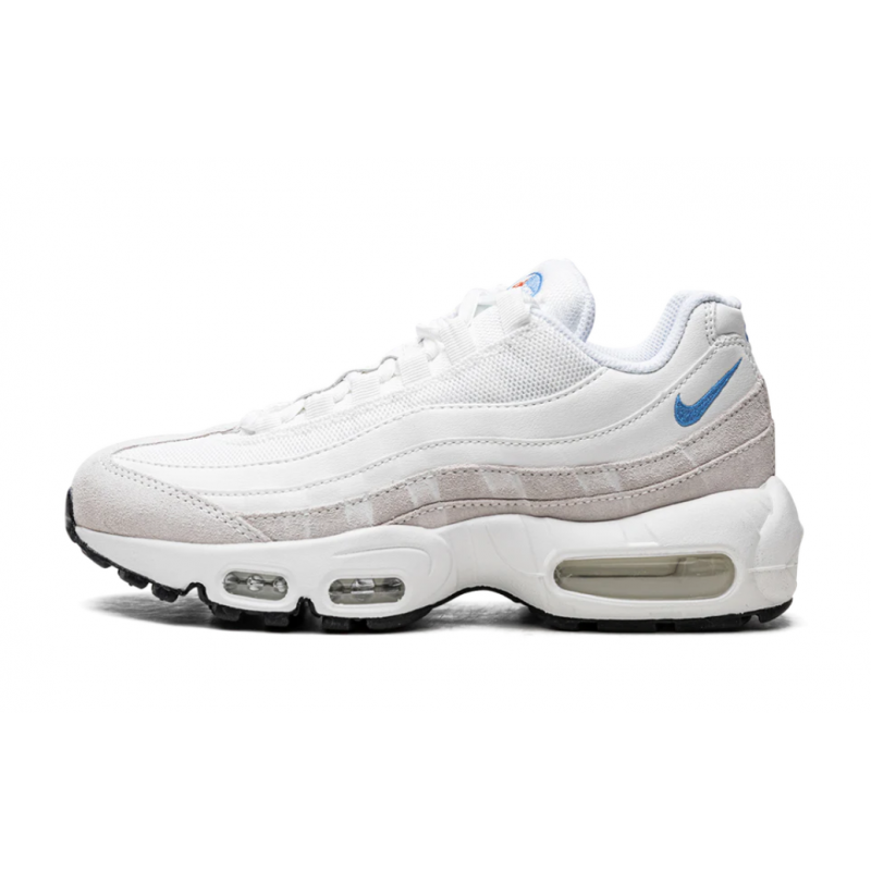 AIR MAX 95 MNS WMNS Blanc sommet bleu université