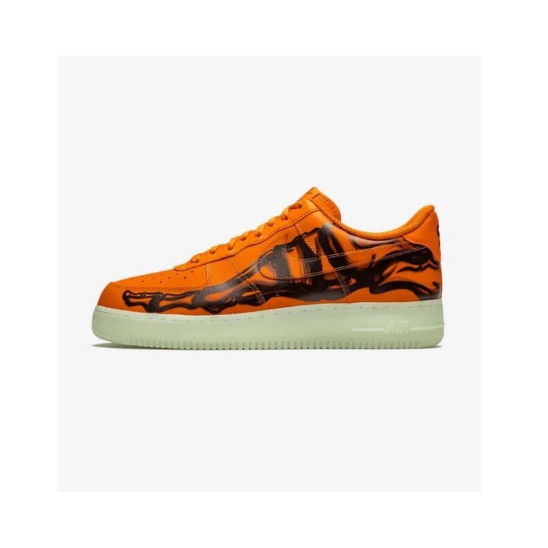 AIR FORCE 1 BASSE ORANGE SQUELETTE HALLOWEEN (2020)