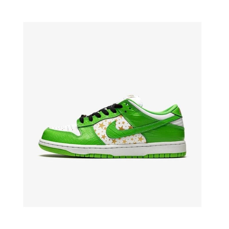 SB DUNK LOW SUPREME STARS VERT MOYEN (2021)