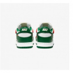 DUNK LOW BLANC CASSE VERT PIN