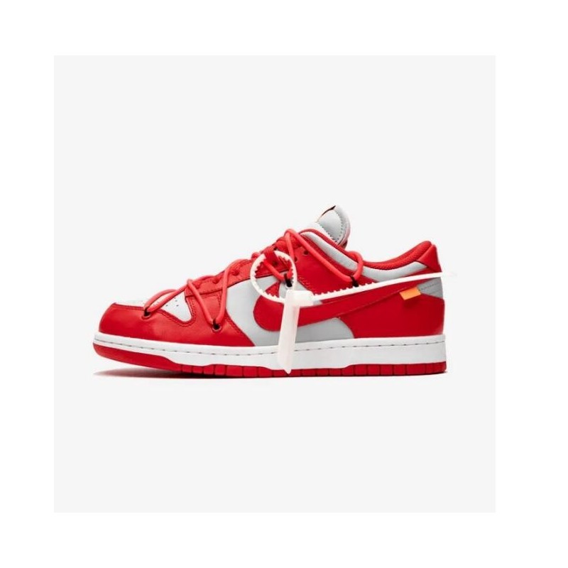 DUNK LOW BLANC CASSE ROUGE UNIVERSITÉ