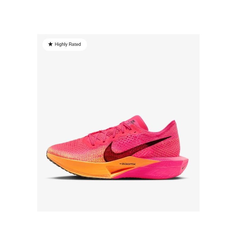 Chaussures de course sur route pour hommes Vaporfly 3 Rose