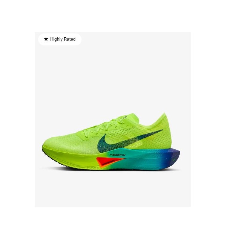 Chaussures de course sur route pour hommes Vaporfly 3 Vert