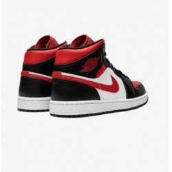 AIR JORDAN 1 MID BLANC NOIR ROUGE